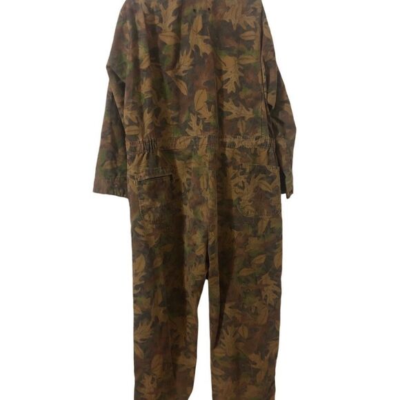 Vintage Gunflint Camo Hunting Jumpsuit. Pockets Collared Made In USA XXL-R - Picture 7 of 11